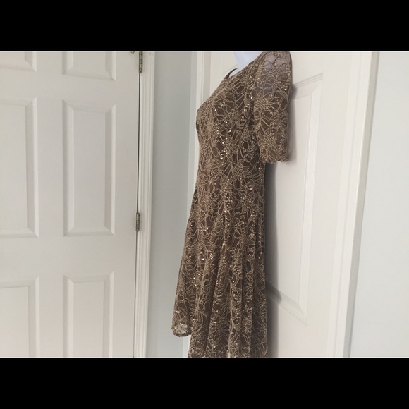 Chris McLaughlin Sequined Fit & Flare Dress - Picture 2 of 4